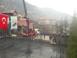 Kültür Merkezinin Temel Atma Töreni yapıldı.